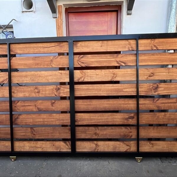 Portones con madera