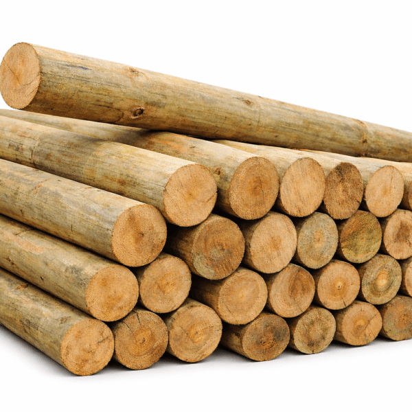 Postes de Eucalipto Curado de 2.6 m | Alta Resistencia para Alambrados, Cercos y Construcción Rural